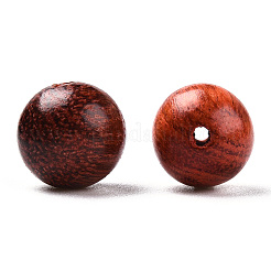 天然木のビーズ  ワックスをかけられた木製のビーズ  染色されていない  ラウンド  シエナ  10mm  穴：1.5mm  約1000個/500g&nbsp;WOOD-S666-10mm-01
