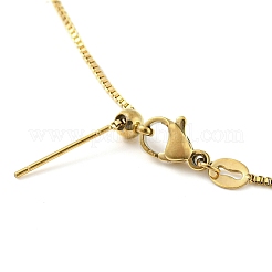 304ステンレススチールビーズ調節可能なベネチアンチェーンブレスレット女性用  ゴールドカラー  21.4x0.1cm&nbsp;BJEW-M307-01A-G