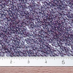 MIYUKIラウンドロカイユビーズ  日本製シードビーズ  （rr312)アメジストゴールド光沢  11/0  2x1.3mm  穴：0.8mm  約1111個/10g&nbsp;X-SEED-G007-RR0312