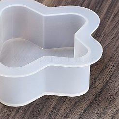 DIYペンダントシリコンモールド  レジンキャストペンダントモールド  UVレジン用  エポキシ樹脂ジュエリー作り  ホワイト  スター  92x92x27mm&nbsp;LS-DIY-S047-04C