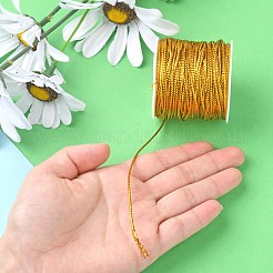 20m ポリエステル編組コード  メタリックコード付き  ラウンド  ゴールド  1.5x1mm  約21.87ヤード（20m）/ロール&nbsp;MCOR-CJ0001-08A