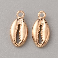 オーシャンシリーズ合金ペンダント  ライトゴールド  コンクチャーム  17x8x3mm  穴：1.8mm&nbsp;FIND-WH0032-93KCG-07