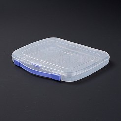 プラスチックの箱  長方形  コーンフラワーブルー  18x21.5x2.3cm&nbsp;CON-F018-05A