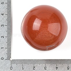 天然の赤いジャスパーの球状ビーズ  穴なし/ドリルなし  丸いボールビーズ  39~41mm&nbsp;G-I367-07H