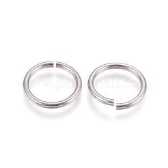 変色しにくい304ステンレス鋼の鋸切りオープン丸カン  ステンレス鋼色  12ゲージ  20x2mm  内径：15.5mm  120個/袋&nbsp;STAS-P212-25P-04