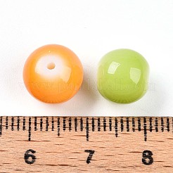 ペイントガラスビーズを焼く  模造磁器ビーズ  ラウンド  ミックスカラー  10~10.5mm  穴：1.2~1.6mm  約775個/1000g&nbsp;DGLA-Q020-10mm-M01