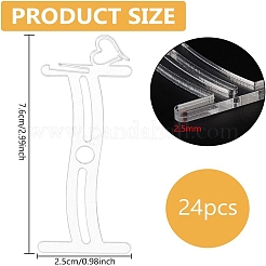アクリル糸ボビン  ミシン糸巻き台  クロスステッチ木綿糸収納用  透明  101x40x2.5mm  16pc&nbsp;TOOL-BC0002-79B