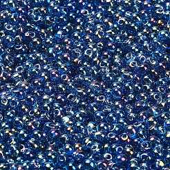 ミユキ 3.4mmドロップビーズ  日本製シードビーズ  透明色ab  （dp291)透明カプリブルーab  3.4x3mm  穴：0.65mm  約180個/10g&nbsp;X-SEED-MY04-DP291