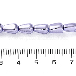 電気めっき合成磁性ヘマタイト ビーズ 連売り  ティアドロップ  ミックスカラー  8~9x5~6mm  穴：1~1.2mm  約48個/連  15.75~15.91（40~40.4センチメートル）&nbsp;G-C248-G01-6x12mm
