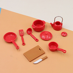 プラスチック製ミニチュア家具ディスプレイ装飾  ドールハウスの装飾用ミニキッチンストーブ食器  カラフル  38x110x95mm&nbsp;MIMO-PW0003-063