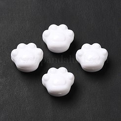 不透明なアクリルビーズ  爪  ホワイト  16x18.5x13mm  穴：2.5mm  約217個/500g&nbsp;MACR-J123-29