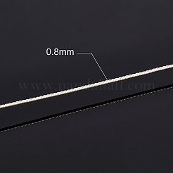 3連売り銅クラフトワイヤー  長持ちメッキ  ツイストラウンド  銀  20ゲージ  0.8mm  約10m /ロール&nbsp;CWIR-BC0008-0.8mm-S