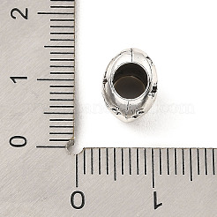 チベット風合金ヨーロピアンビーズ  大穴ビーズ  スターとハート  アンティークシルバー  9.5x11x7.5mm  穴：4.5mm  約670個/1000g&nbsp;FIND-E041-26AS