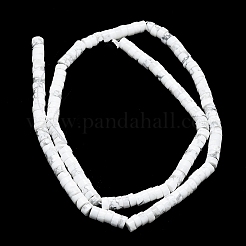 天然石ハウライトビーズ連売り  フラットラウンド/ディスク  ヒシビーズ  4x2mm  穴：0.5mm  約78個/連  15.35''（39センチメートル）&nbsp;G-K245-C03-02