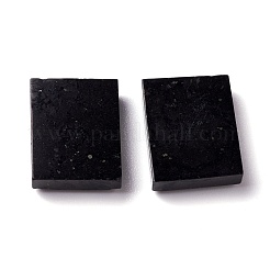 天然のシュンガイトカボション  長方形  21~22x15.5~16.5x4.5~5mm&nbsp;G-L505-44