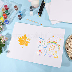 10枚A4サイズのアートデッサンスケッチブック  空白のノート  長方形  ホワイト  295x210x10.5mm&nbsp;DRAW-WH0007-003B
