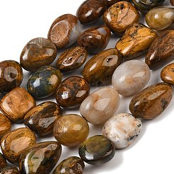 天然ピーテルサイトビーズ連売り  ナゲット  タンブルストーン  15~22x13~15x9~14mm  穴：0.9~1mm  約23~24個/連  15.87~16.02''（40.3~40.7センチメートル）&nbsp;G-A286-A01-04