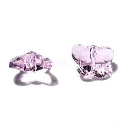 透明ガラスビーズ  多面カット  蝶  ミックスカラー  12x15x8mm  穴：1.5mm&nbsp;GLAA-P037-02-M-A