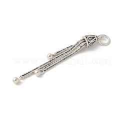 S925 スターリングシルバーペンダント  アンティークシルバー  49.5x5.5mm&nbsp;STER-H115-10D-AS