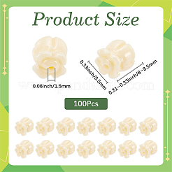 合成サンゴ染めビーズ100個  花  モカシン  8~8.5x8.5mm  穴：1.5mm&nbsp;CORA-SP0001-28