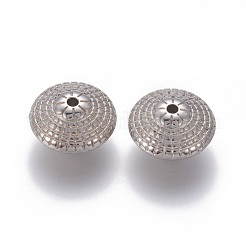 CCBプラスチックビーズ  ロンデル  プラチナ  14x8mm  穴：2mm&nbsp;CCB-G003-15P