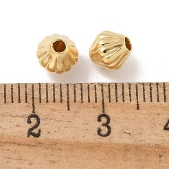 真鍮ビーズ  カドミウムフリー＆ニッケルフリー＆鉛フリー  双円錐形  18KGP本金メッキ  6x6x6mm  穴：1.6mm&nbsp;KK-H503-20G-02