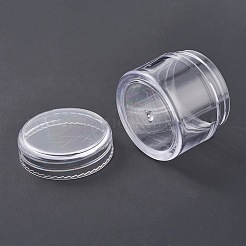 （訳あり商品）  プラスチックビーズ収納ケース  コラム  透明  4.3x3.5cm  内径：3.7のCM&nbsp;CON-XCP0001-66