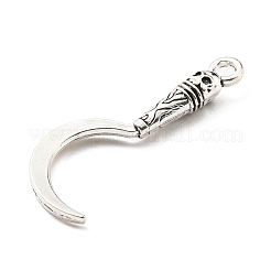 メッキ合金ペンダント  マチェーテ  アンティークシルバー  30x13x4mm  穴：2mm&nbsp;PALLOY-D020-16AS