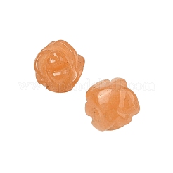 天然なレッドアベンチュリンビーズ  ローズ  7.5~8x7.5~8x7~9mm  穴：0.8~1mm&nbsp;G-O156-A-36