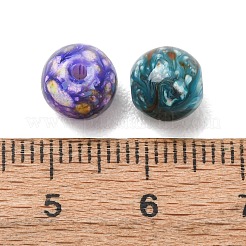 ペイントガラスビーズを焼く  模造陶器  ラウンド  ミックスカラー  8.5mm  穴：1.4mm&nbsp;GL-CBA2BB1-05