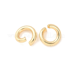 真鍮製オープンタイプ丸カン  ラウンド  カドミウムフリー＆鉛フリー  24KGP本金メッキ  5x1mm  内径：3mm  18ゲージ&nbsp;KK-G604-08G-01