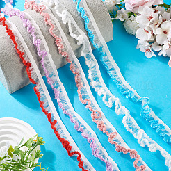 ナイロン＆スパンデックスリボン  ミディアム蘭  7/8インチ（23mm）  約5.47ヤード（5m）/バンドル&nbsp;OCOR-TAC0034-18C