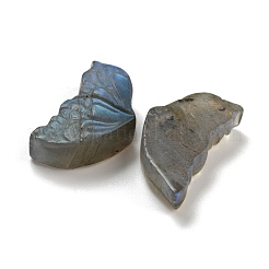 天然ラブラドライトの彫刻カボション  蝶の羽  20~21.5x11.5x6.5mm&nbsp;G-C152-03A