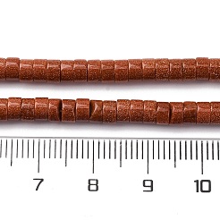 合成ゴールドストーン金砂石ビーズ連売り  ディスク  ヒシビーズ  4.5x2.5mm  穴：0.9mm  約149~153個/連  14.84''（37.7cm）〜14.96''（38cm）&nbsp;G-H230-74