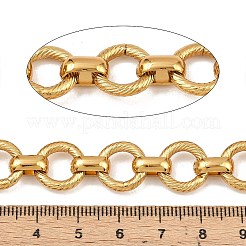 イオンプレーティング（IP）304ステンレスリンクチェーン  溶接されていない  ゴールドカラー  13x2.5mm&nbsp;CHS-A013-04G-02