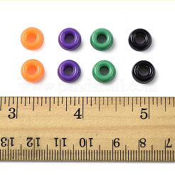 800 個 4 色不透明プラスチックビーズ  バレル  ミックスカラー  9x6mm  穴：3.8mm  200個/カラー&nbsp;KY-FS0001-41
