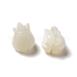 天然トロチッドシェル/トロカスシェルビーズ  花  貝殻色  7x6mm  穴：1mm&nbsp;BSHE-E026-03