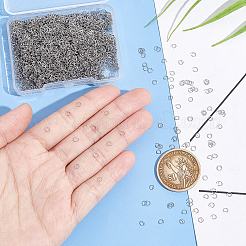 304ステンレススチールオープン丸カン  ステンレス鋼色  26ゲージ  3x0.4mm  内径：2.2mm  1000個/箱&nbsp;STAS-UN0055-28A-P