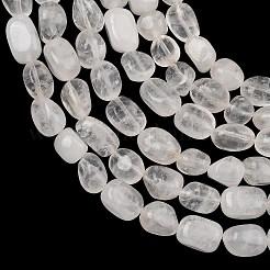 天然石クオーツクリスタルビーズ連売り  水晶  タンブルストーン  ナゲット  7~11x7~9x5~7mm  穴：1.2mm  約21~23個/連  7.09~7.48''（18~19センチメートル）&nbsp;GG-C286-A22