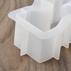 S字型DIYシリコンキャンドル型  レジン型  ホワイト  134x85x51mm  穴：36mm  内径：109x56mm&nbsp;SIL-F019-02B
