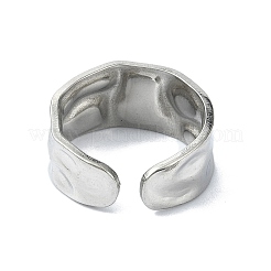 304ステンレススチールカフリング  ステンレス鋼色  調整可能  10mm&nbsp;RJEW-M019-39P