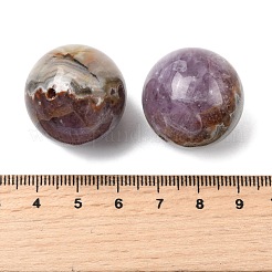天然アメジストレースアゲートビーズ  ラウンド  25mm  穴：2~2.5mm&nbsp;G-A282-01