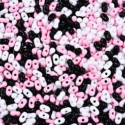 不透明なアクリルビーズ  ピーナッツ  ミックスカラー  6.5x4x3mm  穴：1.5mm  約199個/10g&nbsp;X1-MACR-T048-02M-04