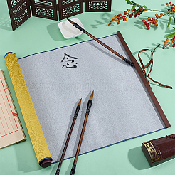ポリエステル＆プラスチック＆合金製中国書道筆 水書きマジッククロス 1枚  3本 3種類のスタイルの中国書道筆ペン  きいろ  400x43x34mm&nbsp;AJEW-PH0008-93C