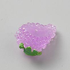 光るフルーツ樹脂の装飾  人形作り用  家のデスクトップの装飾  ブドウ  37x25x20mm&nbsp;CRES-CJC0009-14C
