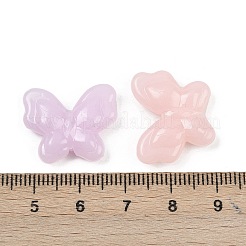 プラスチックビーズ  模造ゼリービーズ  蝶  ミックスカラー  17.5x21x6mm  穴：1.6mm  515個/ 500g&nbsp;KY-B005-03D