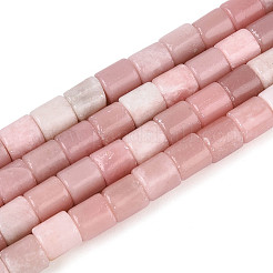 天然石ピンクオパールビーズ連売り  コラム  6~6.5x6~6.5mm  穴：1.2mm  約61~62個/連  15.16~15.39''（38.5~39.1センチメートル）&nbsp;G-T141-85A-02