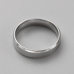 ステンレス シンプル プレーン バンドリング メンズ レディース  ステンレス鋼色  内径：21mm&nbsp;RJEW-WH0015-04G