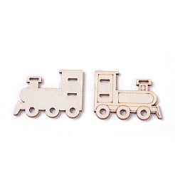 車のテーマ木製カボション  レーザーカットウッドシェイプ  混合図形  バリーウッド  16~43.5x37~44x2.5mm&nbsp;WOOD-I003-06