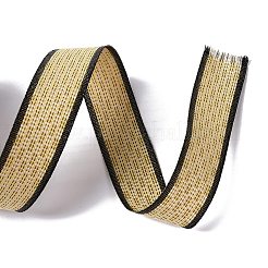 10ヤードのフラットナイロン編みリボン  DIYのジュエリーには  小麦  1インチ（25mm）&nbsp;OCOR-C004-01A